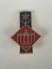 Vintage Moscow Exhibition Centre Pin. Authentic USSR Soviet Communist Badge. picture