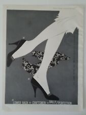 1956 Bally women's shoes vintage  fashion legs art ad picture