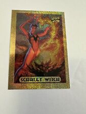 MARVEL MASTERPIECES SERIE 1994 SCARLET WITCH 7 OF 10 GOLD FOIL CARD MINT picture