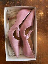 manolo blahnik 39 mary janes Size 9 pink with box picture