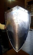MEDIEVAL-KNIGHT-SHIELD-All-Metal-36-Handcrafted-Battle-Armor-Medieval Shield picture