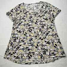 LuLaRoe x Disney Women's Large Short Sleeve Mickey Mouse Patterned T Shirt Top picture