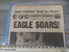 Vintage Thursday July 24th Newspapers 1969 Eagle Soars first photo walk on moon  picture