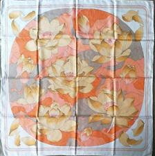 HERMES Scarf Carres 90 Lotus flower 90cm picture