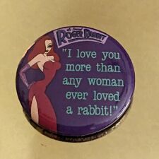 Jessica Rabbit Pin Button Movie Pinback Hat Tie 90s Love You More Roger Rabbit picture