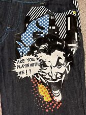 THE JOKER DC COMICS DC L29 JEANS SUPER RARE OFFICIALLY LICENSED Sz 9 New No Tag picture