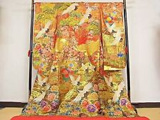 Japanese Kimono Uchikake Wedding Pure Silk japan 1577 picture