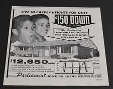 1960 Print Ad Detroit Michigan Carver Heights Parliament Home Builders Art Boys picture