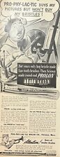 Rare 1940s Vintage Original Tooth Brush Prophylactic Dentistry Advertisement Pig picture
