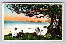 Seaside OR-Oregon, Cannon Beach, Tillamook Light House, Vintage Postcard picture