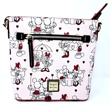Disney Parks Mickey and Minnie Mouse Valentine Dooney & Bourke Crossbody Bag New picture