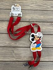 Vtg LEE Mickey Mouse Suspenders Red Stretch ONE SIZE Walt Disney Company  picture