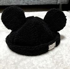 Japan Tokyo Disney Resort Store Ears HeadBand Hat Black Fluffy CAP park picture