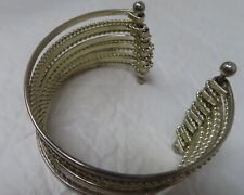 Vintage Bracelet CJ Banks Gold Tone Multistring Bangle picture