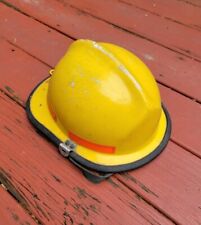 Vintage Cairns & Bros Yellow Fireman's Helmet Fire Dept  picture