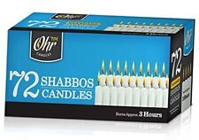 Ner Mitzvah Shabbat Candles - Traditional Shabbos Candles - 3 Hr. - 72 Ct.  picture