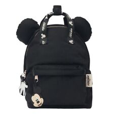 Zara x Disney Mickey and Friends Black Backpack Mini Logo Straps Mickey Ears picture