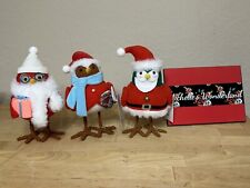 2023 Target Christmas 3pc Featherly Friends Fabric Bird Figurine Set  Wondershop picture