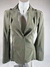 Jil Sander Womens 34 Green Hidden Button Zipper Accent Casual Wear Jacket picture