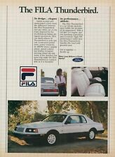1984 Ford FILA Thunderbird Jacket Elegant Design Athletic Vintage Print Ad SI7 picture