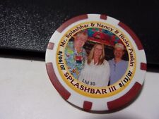 SPLASH BAR III  (CAPT. Q ~TAMMMY~JAY) CC&GTCC CASINO NCV gaming poker chip picture