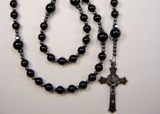 Boys BLACK Rosary Catholic 16+