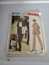 Vintage Vogue Paris Original Givenchy Pattern 2668 Jacket, Pants, Tunic Size 10  picture
