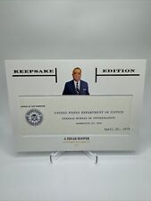 J. Edgar Hoover 2023 Keepsake Edition 5x7 Cut Document Relic 1/1 picture