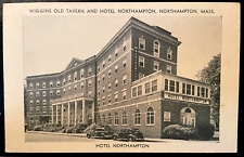 Vintage Postcard 1930s Wiggins Tavern & Hotel, Northampton, Massachusetts (MA) picture