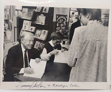 Vintage Jimmy Carter & Rosalynn Carter Signed Full Signature Photo picture