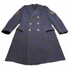 READ VTG 40s 1949 Korea US Air Force USAF Overcoat Wool Blue 85 28 oz Mens 41L picture