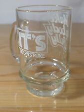 RARE Vintage It's The Levi's Place Levi's Jeans Glass Coffee Mug with Handle picture