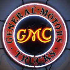 GMC Trucks Real Glass Tube Neon Sign 24