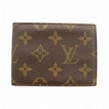 Louis Vuitton Pass Case Card Monogram Pvc Leather Brown Gy11 /Mq Men'S picture