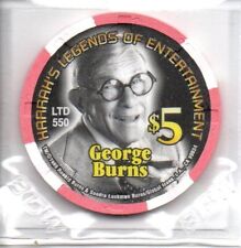 Harrah's Limited-Edi Millennium George Burns 5 Dollar Gaming Chip as pictured picture