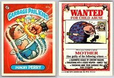 1986 Topps Garbage Pail Kids GPK Series 3 DIECUT ERROR Punchy PERRY 97a NM picture