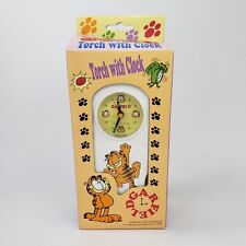 Rare Vintage 1978 PAWS GARFIELD The Cat Torch with Clock NOS Flashlight Boxed picture