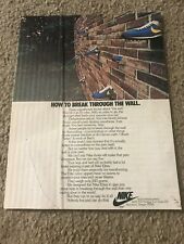 Vintage 1979 NIKE ELITE Running Shoes Poster Print Ad 