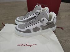 Salvatore Ferragamo Mens Grey White Sneaker 11 M NEW NIB picture