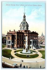1909 Peoria County Court House Grand Opera House Exterior Illinois IL Postcard picture