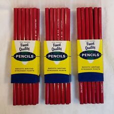 Vintage Finest Quality Pencils Red 3 Packs New USA picture