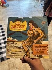 1953 Old Betsy Davy Crockett's Rifle Peter Pan Records Vintage Phono Record 78 picture