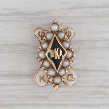 Pi Kappa Alpha Vintage Sweetheart Pin 14k Gold Pearl PIKE Fraternity Badge picture