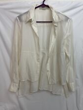 Stella McCartney Cotton Silk White Button Down Blouse Size 42 picture