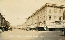 RPPC Postcard Fourth Street Santa Rosa Sonoma County Occidental Hotel c1910-1930 picture