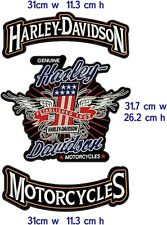 New Harley Davidson Motorcycle Embroidery Set Iron On picture