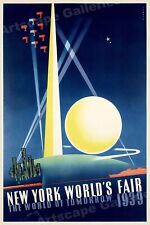 NY World's Fair 1939 World of Tomorrow Vintage Style Travel Poster - 16x24 picture