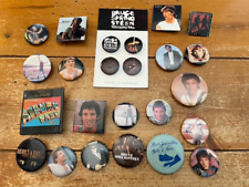 Bruce Springsteen Boss Born to Run USA Greetings Vintage Pin Button Lot of 24 picture