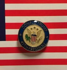 Donald Trump 2024 45th President MAGA Round Lapel Hat Pin Tie Tac FAST USA picture