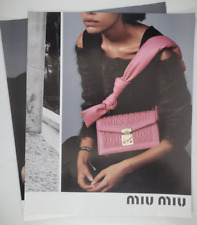 Miu Miu Women's Clothing Accessories Bags 2-Page 2020 Vogue Ad 8x11